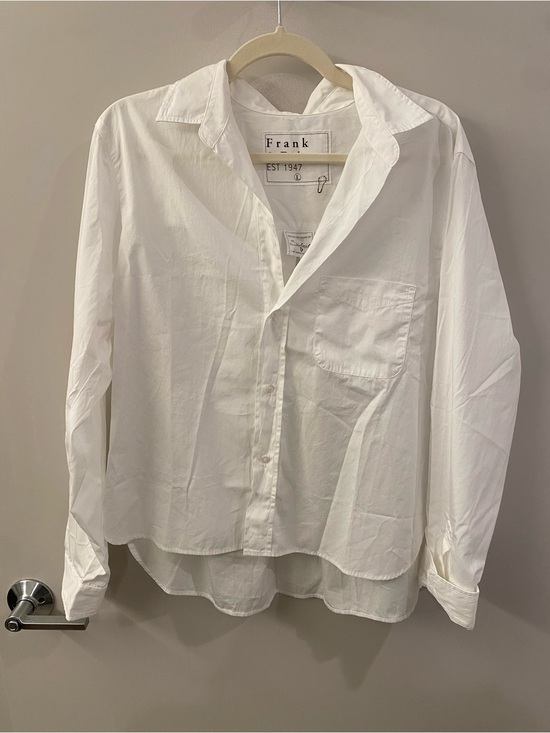 Frank & Eileen Tops - Frank & Eileen White Cotton Button-Down Shirt